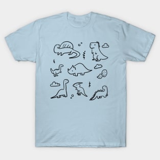 Cute dinosaur doodles T-Shirt